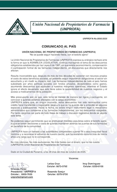 Descuentos a jubilados: dueños de farmacias dicen que no pueden seguir subsidiando