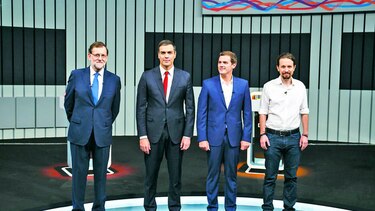 Rajoy e Iglesias polarizan debate