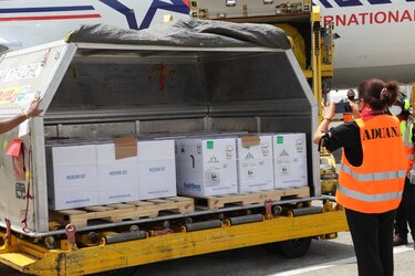 Panamá recibe nuevo lote de 121,680 vacunas contra la Covid-19 de Pfizer