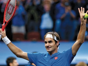 Federer aporta a la causa de los europeos en la Laver Cup
