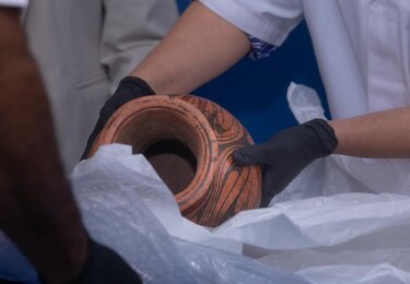Cuatro piezas arqueológicas precolombinas de la región de Coclé fueron repatriadas