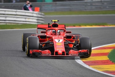 Raikkonen y Vettel dominan las prácticas en Bélgica