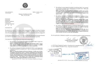 Conflicto en Vamos: Walkiria Chandler también fue asistente técnica parlamentaria con fondos de la planilla 002