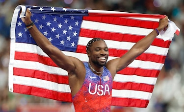 Noah Lyles vuela al oro olímpico de los 100 con marca personal
