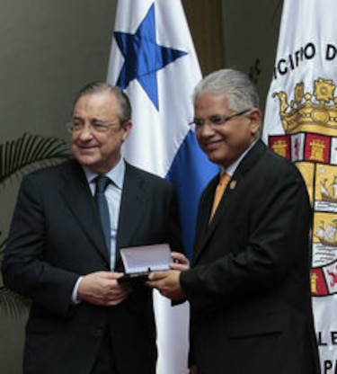 Florentino Pérez visita Panamá y habla de la superioridad de CR7