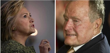 George Bush tendría la intención de votar por Clinton
