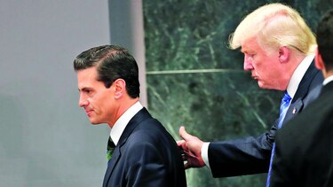 Trump visita a Peña Nieto