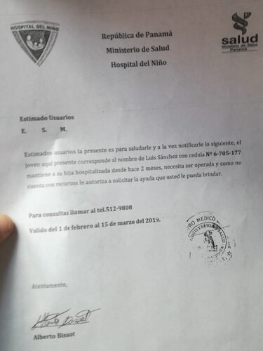 Hospital del Niño advierte de estafadores