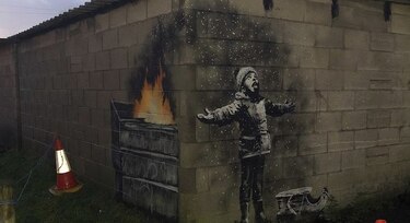 Nueva obra de Banksy en Gales: ¿Comentario sobre polución?