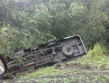 Catorce estudiantes sufren accidente en Los Santos