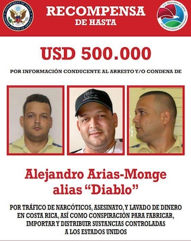 Quién es el ‘Diablo’, el criminal ‘más buscado’ de Costa Rica capturado tras una compleja operación policial