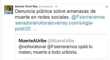 Dos congresistas opositores denuncian amenazas de muerte en Colombia