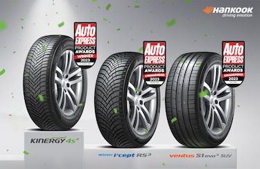 Hankook logra de nuevo las máximas calificaciones en los premios Auto Express Product of the Year 2023