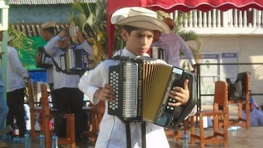 Sebastián Vargas, ganador del primer concurso nacional de acordeón Dorindo Cárdenas