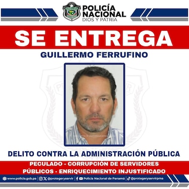 Guillermo Ferrufino se entrega ante la DIJ