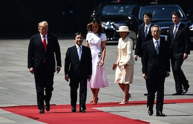 Trump es el primer  mandatario extranjero en reunirse con el emperador Naruhito