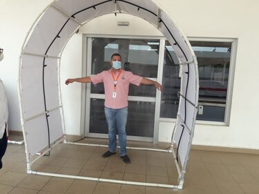 Instalan sistema de desinfección en hospital Anita Moreno de Los Santos