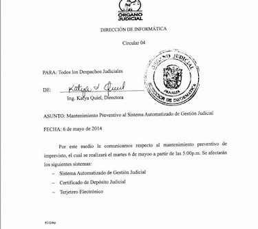 Mantenimiento 'imprevisto' en sistemas informáticos del Órgano Judicial