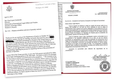 Canje de notas sobre extradición está vigente