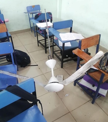 Una maestra y varios estudiantes de la escuela Stella Sierra resultan heridos tras el desprendimiento de un abanico