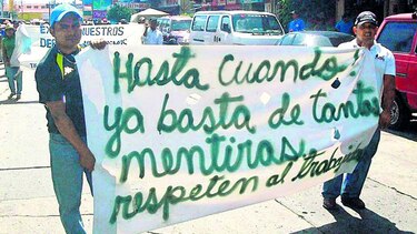 Obreros de Minera Panamá vuelven a reclamar sus salarios
