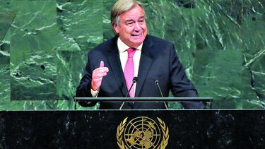 Guterres pide el cese de la violencia en Irán