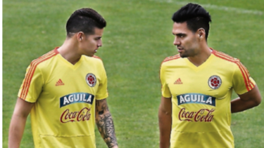 Colombia se entrenó ayer con su plantel completo