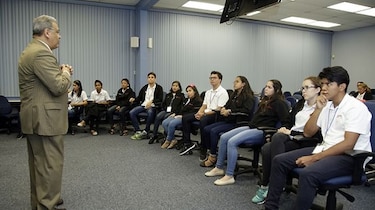 La academia de los finalistas del Concurso Nacional de Oratoria