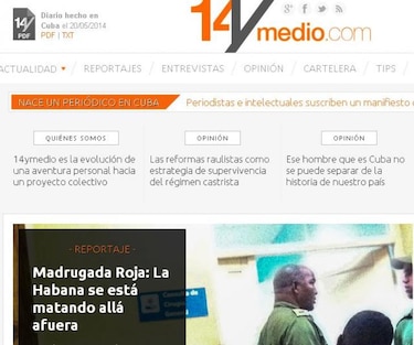 Yoani Sánchez lanzó 14ymedio, primer medio independiente en Cuba