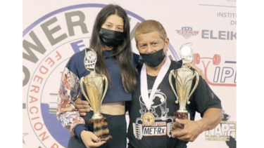 Lara y García brillaron en el evento Nacional de Potencia