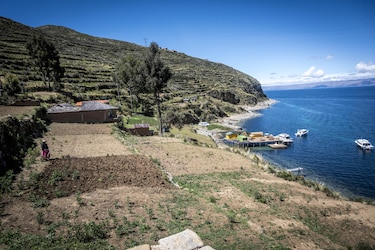 Amanecer en la Isla del Sol, Bolivia