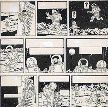 Dibujo raro de Tintin se subasta por monto récord