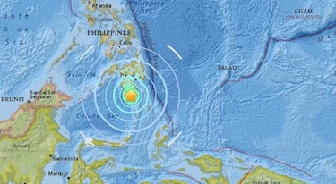 Sismo de magnitud 6.8 frente a Filipinas