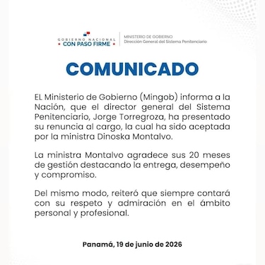 Renuncia el director del Sistema Penitenciario, Jorge Torregrosa