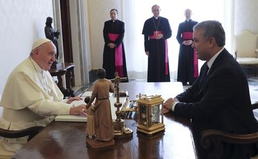 El papa Francisco invita a Iván Duque a unir a los colombianos y superar las divisiones