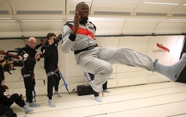 Usain Bolt corre en condiciones de gravedad cero