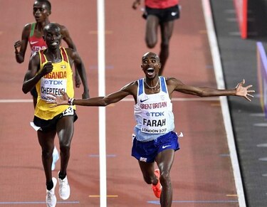 Mo Farah se hace leyenda ante su público