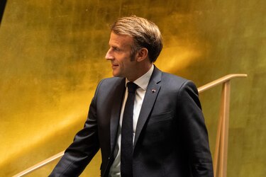 Macron quedó atrapado en una calle de Nueva York y Trump no lo pudo ayudar