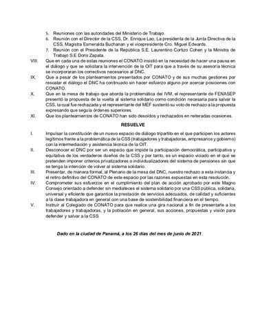 Conato decide en asamblea mantenerse fuera del diálogo por la CSS