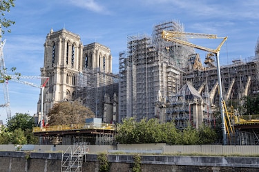 Notre Dame quiere lucir su nueva aguja para los Juegos Olímpicos de París