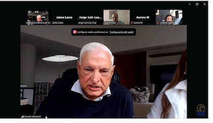 Odebrecht: Martinelli sigue el juicio desde Colombia junto a su abogada Jessica Canto, funcionaria de la Asamblea