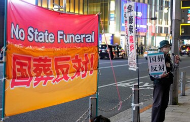 Despliegan a 20,000 agentes en Tokio para el funeral de Estado de Shinzo Abe