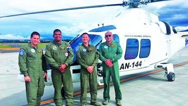 Helicóptero ambulancia llegó a Panamá