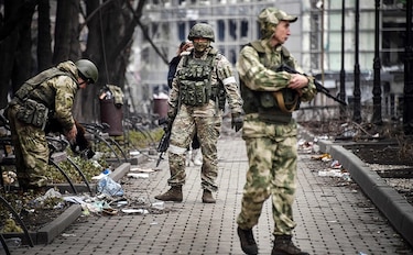Rusia prepara un desfile militar el 9 de mayo en Mariúpol