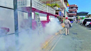 Jornada de fumigación en Las Tablas