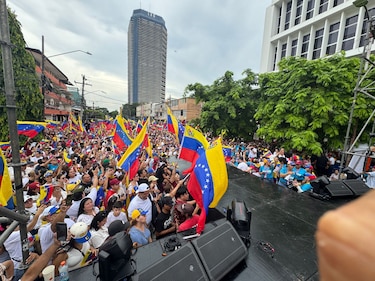 María Corina Machado se reencuentra con la comunidad venezolana en Panamá