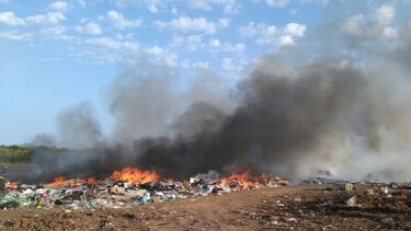 Se incendia otro vertedero municipal en Los Santos