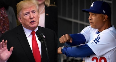 Trump critica decisiones del mánager de  los Dodgers