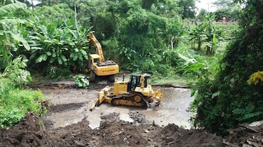 Aguaceros causan la crecida de la quebrada Camazón en Alanje