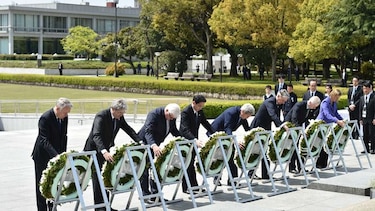 Homenaje histórico de John Kerry en Hiroshima a las víctimas de la bomba atómica